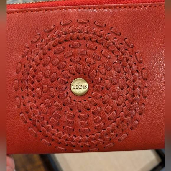 Lodis Handbags - NWOT Lodis Red Leather RFID Wallet/wristlet